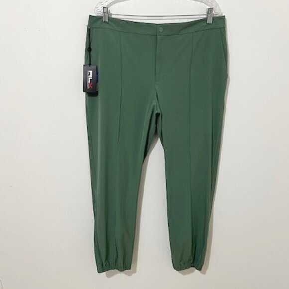 RLX Ralph Lauren Golf Pants 4-Way Stretch Ankle Joggers Fatigue Women's XL - Picture 2 of 5